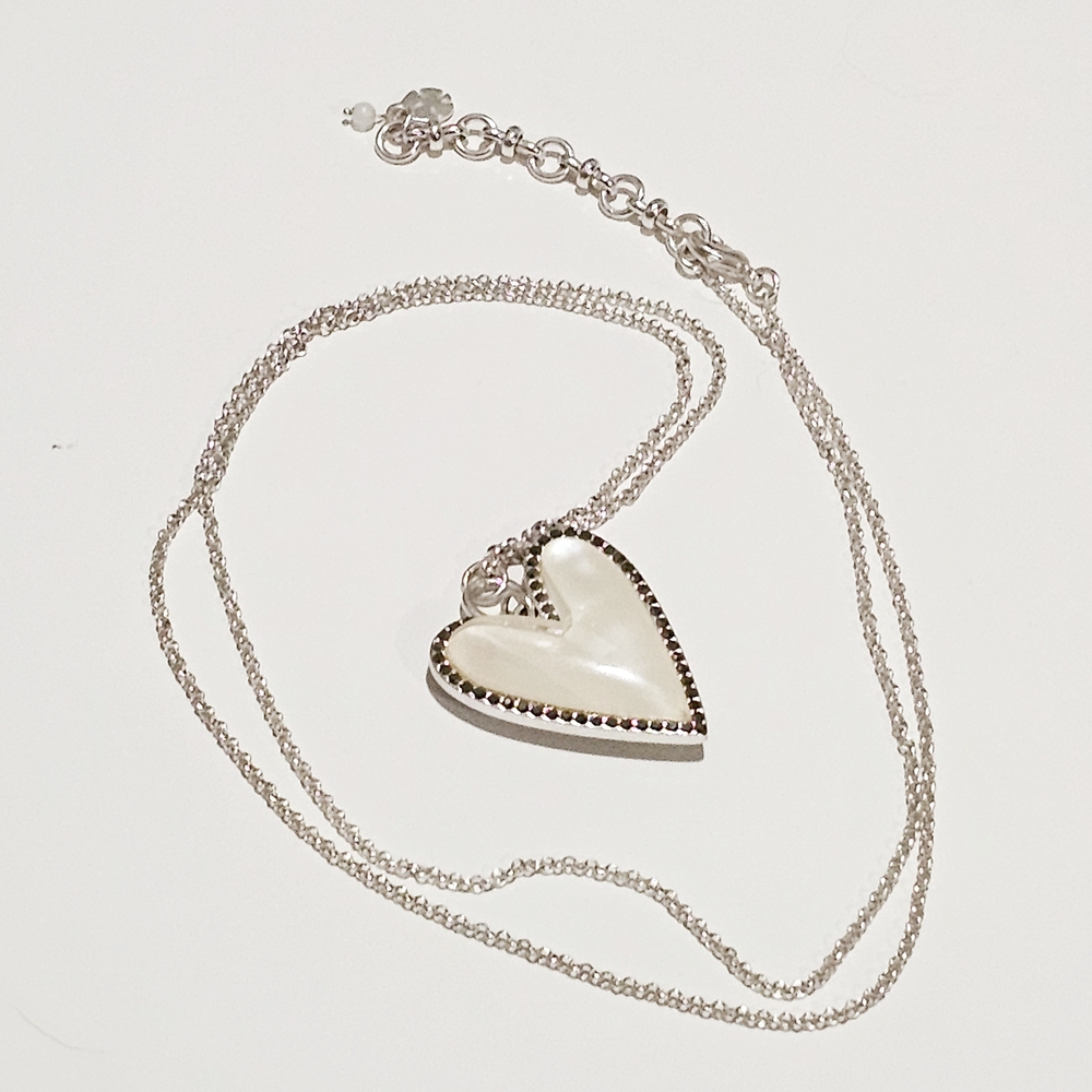Lucky Brand Silver Heart Necklace